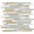 Tilecrest Eclipse Series Glass Stone Blend Mosaics Tranquility Linear